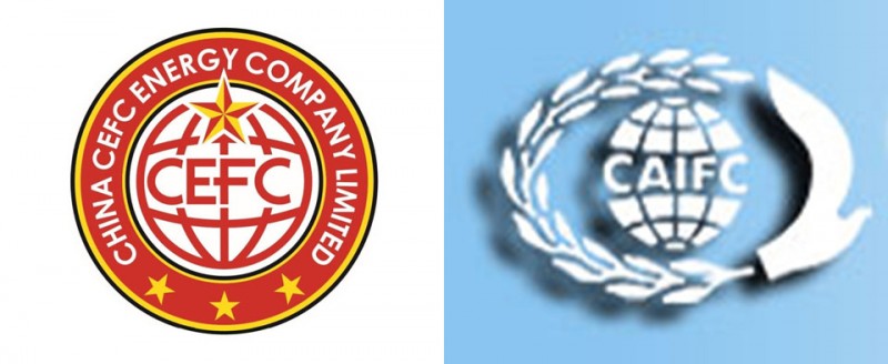 Stilske sličnosti između logotipova CEFC-a i CAIFC-a (Kineske asocijacije za prijateljske kontakte) potvrda su sumnji o njihovoj međusobnoj povezanosti